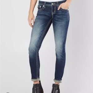 Miss Me‎ Cuffed Skinny jeans size 28